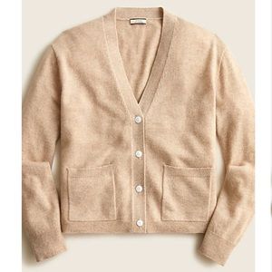 NWOT J. Crew cashmere relaxed pocket cardigan sweater